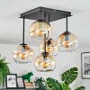 Koyoto Plafonnier, Boule lumineuse Ambre, Clair, 5 lumières
