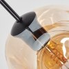 Ripoll Suspension, Boule lumineuse, Suspension Ambre, Fumé, 8 lumières