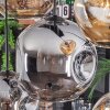 Ripoll Suspension, Boule lumineuse, Suspension Ambre, Fumé, 8 lumières