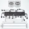 Koyoto Suspension, Boule lumineuse, Suspension Clair, Fumé, 8 lumières