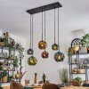 Ripoll Suspension, Boule lumineuse, Suspension Bleu, Or, Vert, Cuivré, 6 lumières