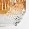 Ripoll Suspension, Boule lumineuse, Suspension Ambre, Clair, Fumé, 6 lumières