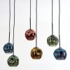 Ripoll Suspension, Boule lumineuse, Suspension Bleu, Or, Vert, Cuivré, 6 lumières