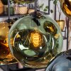 Ripoll Suspension, Boule lumineuse, Suspension Bleu, Or, Vert, 6 lumières