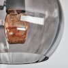 Koyoto Plafonnier, Boule lumineuse 37 cm Fumé, 3 lumières