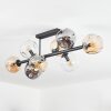 Ripoll Plafonnier, Boule lumineuse Ambre, Clair, Fumé, 8 lumières