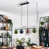 Gastor Suspension, Boule lumineuse, Suspension Bleu, Vert, Cuivré, 4 lumières