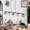 Gastor Suspension, Boule lumineuse, Suspension Ambre, Clair, Fumé, 5 lumières
