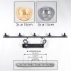 Gastor Suspension, Boule lumineuse, Suspension Ambre, Clair, Fumé, 5 lumières