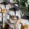 Gastor Suspension, Boule lumineuse, Suspension Ambre, Clair, Fumé, 5 lumières