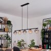Gastor Suspension, Boule lumineuse, Suspension Ambre, Clair, Fumé, 5 lumières