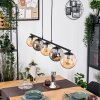 Gastor Suspension, Boule lumineuse, Suspension Ambre, Fumé, 5 lumières