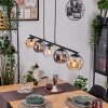 Ripoll Suspension, Boule lumineuse, Suspension Ambre, Clair, Fumé, 5 lumières