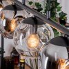 Ripoll Suspension, Boule lumineuse, Suspension Ambre, Clair, Fumé, 5 lumières