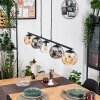 Ripoll Suspension, Boule lumineuse, Suspension Ambre, Clair, Fumé, 5 lumières