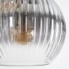Koyoto Suspension, Boule lumineuse, Suspension Ambre, Clair, Fumé, 8 lumières