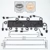 Koyoto Suspension, Boule lumineuse, Suspension Ambre, Clair, Fumé, 8 lumières