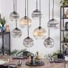 Koyoto Suspension, Boule lumineuse, Suspension Ambre, Clair, Fumé, 8 lumières