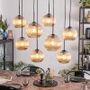 Koyoto Suspension, Boule lumineuse, Suspension Ambre, 8 lumières