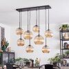 Koyoto Suspension, Boule lumineuse, Suspension Ambre, 8 lumières