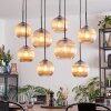 Koyoto Suspension, Boule lumineuse, Suspension Ambre, 8 lumières