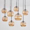 Koyoto Suspension, Boule lumineuse, Suspension Ambre, 8 lumières