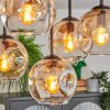 Ripoll Plafonnier, Boule lumineuse Ambre, Clair, 5 lumières