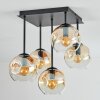 Ripoll Plafonnier, Boule lumineuse Ambre, Clair, 5 lumières