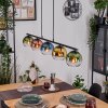 Koyoto Suspension, Boule lumineuse, Suspension Bleu, Or, Vert, Clair, Cuivré, 5 lumières