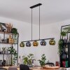 Koyoto Suspension, Boule lumineuse, Suspension Bleu, Or, Vert, 5 lumières
