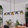 Koyoto Suspension, Boule lumineuse, Suspension Bleu, Or, Vert, Clair, 5 lumières