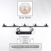 Koyoto Suspension, Boule lumineuse, Suspension Ambre, Clair, 5 lumières