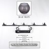 Koyoto Suspension, Boule lumineuse, Suspension Fumé, 5 lumières