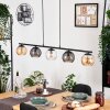 Koyoto Suspension, Boule lumineuse, Suspension Ambre, Clair, Fumé, 5 lumières