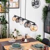 Koyoto Suspension, Boule lumineuse, Suspension Ambre, Clair, Fumé, 5 lumières