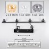 Gastor Suspension, Boule lumineuse, Suspension Ambre, Clair, Fumé, 4 lumières