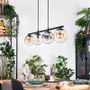 Gastor Suspension, Boule lumineuse, Suspension Ambre, Clair, Fumé, 4 lumières