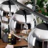 Gastor Suspension, Boule lumineuse, Suspension Chrome, Clair, Fumé, 5 lumières
