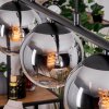 Gastor Suspension, Boule lumineuse, Suspension Chrome, Clair, Fumé, 5 lumières