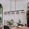 Gastor Suspension, Boule lumineuse, Suspension Chrome, Clair, Fumé, 5 lumières