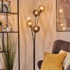 Koyoto Boule lumineuse, Lampadaire Ambre, Clair, Fumé, 5 lumières