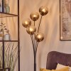 Koyoto Boule lumineuse, Lampadaire Clair, Fumé, 5 lumières