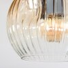 Ripoll Plafonnier, Boule lumineuse Brun, Couleur bois, Noir, 3 lumières