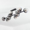 Koyoto Plafonnier, Boule lumineuse Clair, Fumé, 10 lumières