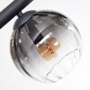 Koyoto Plafonnier, Boule lumineuse Ambre, Clair, Fumé, 10 lumières