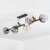 Koyoto Plafonnier, Boule lumineuse Ambre, Clair, Fumé, 10 lumières
