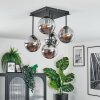 Gastor Plafonnier, Boule lumineuse Fumé, 5 lumières