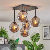 Gastor Plafonnier, Boule lumineuse Fumé, 5 lumières