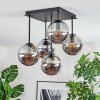 Gastor Plafonnier, Boule lumineuse Fumé, 5 lumières