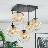 Gastor Plafonnier, Boule lumineuse Ambre, Clair, 5 lumières